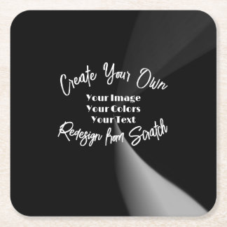 Create Your Own Custom Personalised Square Paper Coaster