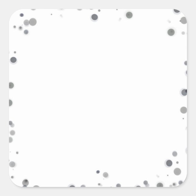 Create Your Own Custom Personalised Square Sticker (Front)