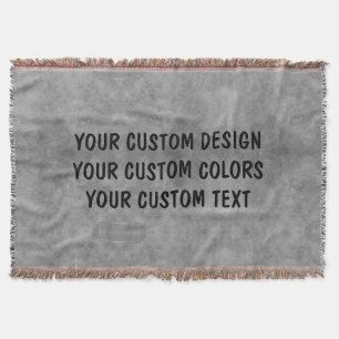 Create Your Own Custom Personalised Throw Blanket