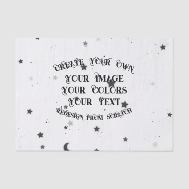 Create Your Own Custom Personalised Tissue Paper (Front)
