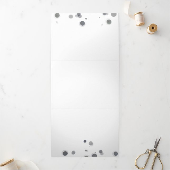 Create Your Own Custom Personalised Tri-Fold Invitation (Outside)