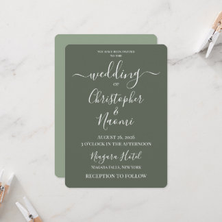 Create Your Own Custom Personalised Wedding Invitation