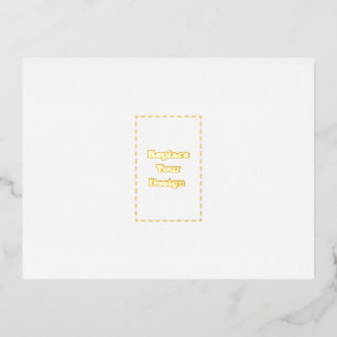 Create Your Own custom personalized Foil Invitation Postcard