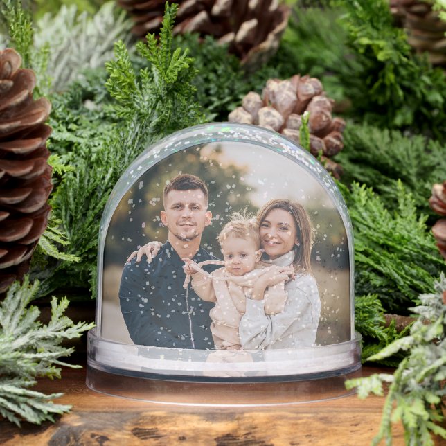 Create your own Custom Personlaized Family Photo  Snowglobe (Winter)