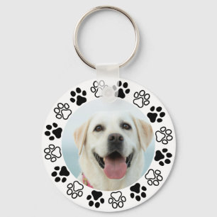 Create Your Own Custom Pet Photo Paw Print Frame Key Ring