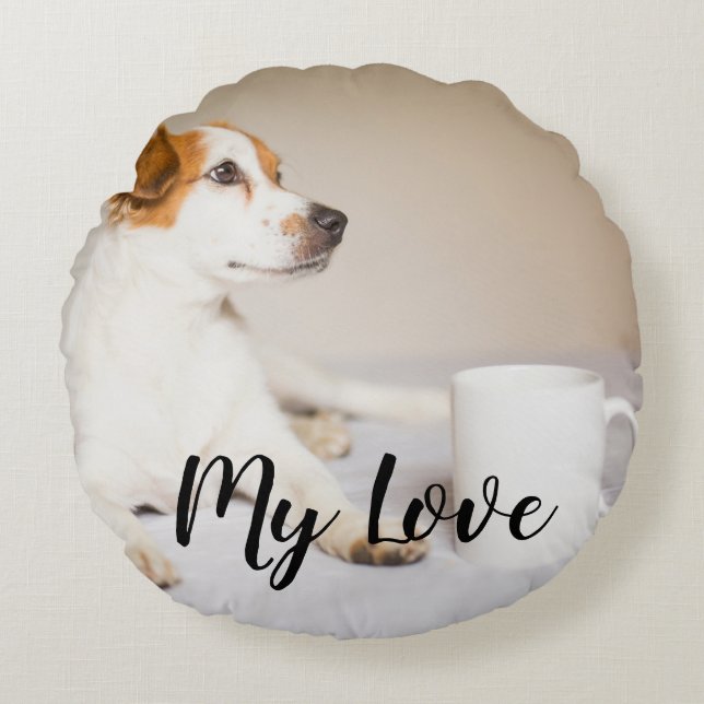 Create your own custom pet round cushion (Front)