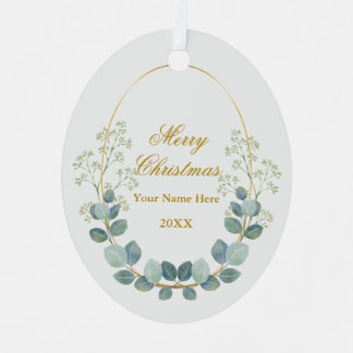 Create Your Own Custom Photo and Text Christmas Metal Tree Decoration