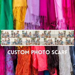 Create your own Custom photo collage 14 photos Scarf