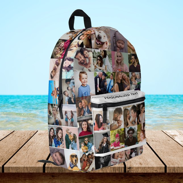 Create your own Custom Photo Collage 69 Photos  Printed Backpack (Creator Uploaded)
