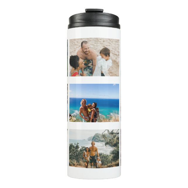 Create your own Custom photo collage 9 photos Ther Thermal Tumbler (Front)
