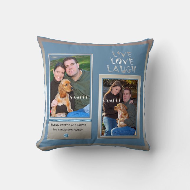 Create Your Own Custom Photo Collage Cushion (Front)