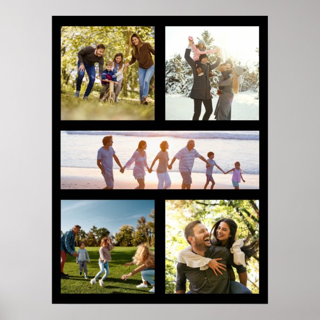 Create Your Own Custom Photo Collage Poster (Front)