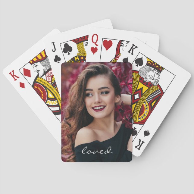 Create Your Own Custom Photo DIY Loved Playing Cards (Back)