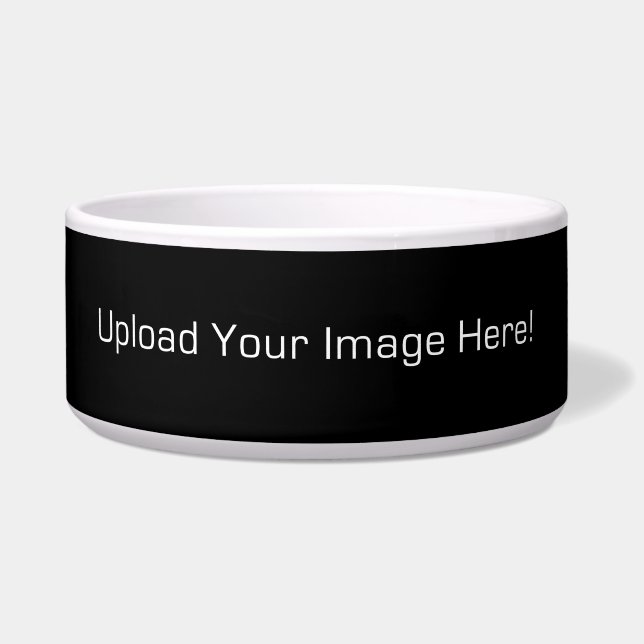 Create Your Own Custom Photo Dog Food Water Bowl (Front)