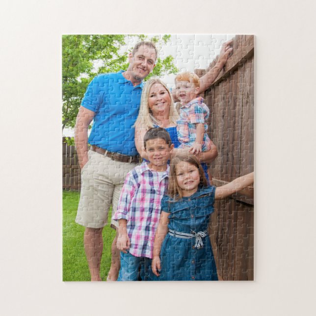 Create Your Own | Custom Photo Family Keepsake Jigsaw Puzzle (Vertical)