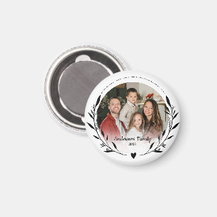 Create Your Own Custom Photo Family Name Leaf Reef Magnet