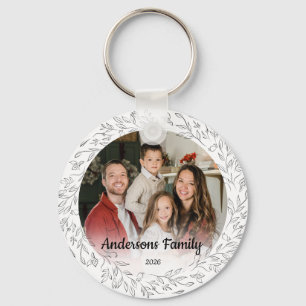 Create Your Own Custom Photo Family Name Year Key Ring