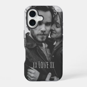Create Your Own Custom Photo Love Text iPhone 16 Case