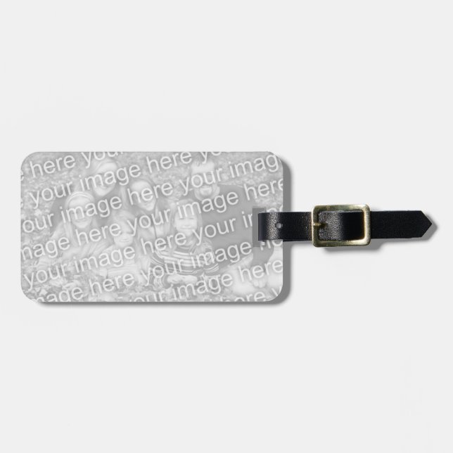 Create Your Own Custom Photo Luggage Tag (Front Horizontal)
