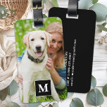 Create Your Own Custom Photo Modern Monogram Luggage Tag<br><div class="desc">Embark on your travels with a touch of personality and a hint of whimsy with our Modern Photo Luggage Tag designed especially for dog lovers. Whether you're jetting off on a business trip or setting out on a vacation adventure, this luggage tag ensures that your belongings are both identifiable and...</div>