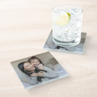 Create Your Own Custom Photo Mummy and Me Glass Coaster