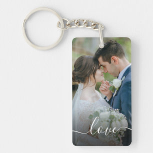 Create Your Own Custom Photo Newlywed Wedding Key Ring