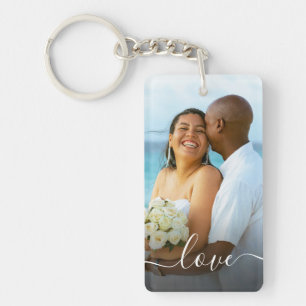 Create Your Own Custom Photo Newlywed Wedding Key Ring