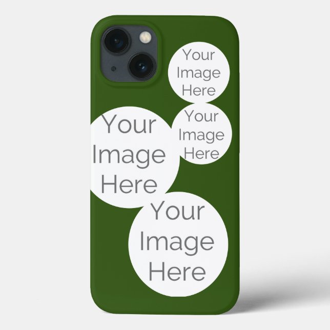 create your own custom photo olive green Case-Mate iPhone case (Back)