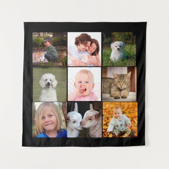 Create Your Own Custom Photo Personalised Tapestry (Front)