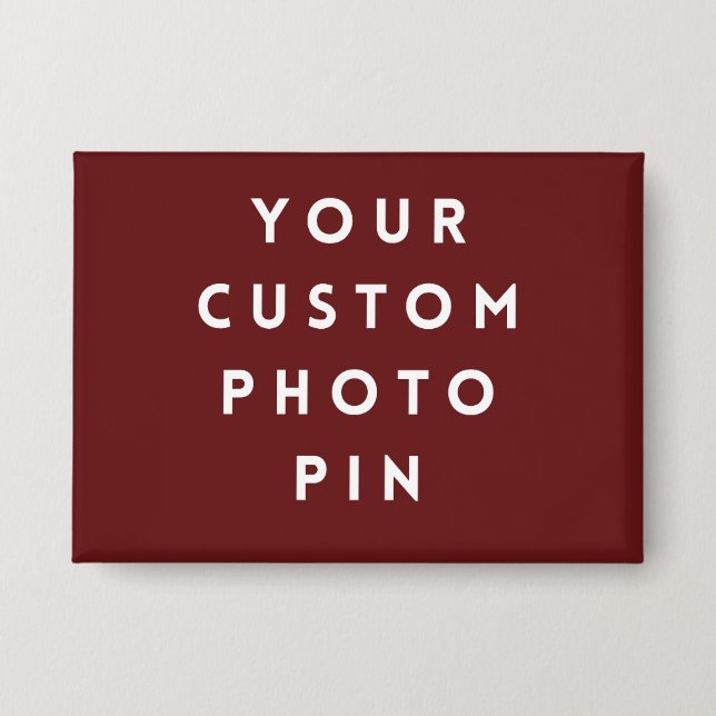 Create Your Own Custom Photo Pin/ (Front)