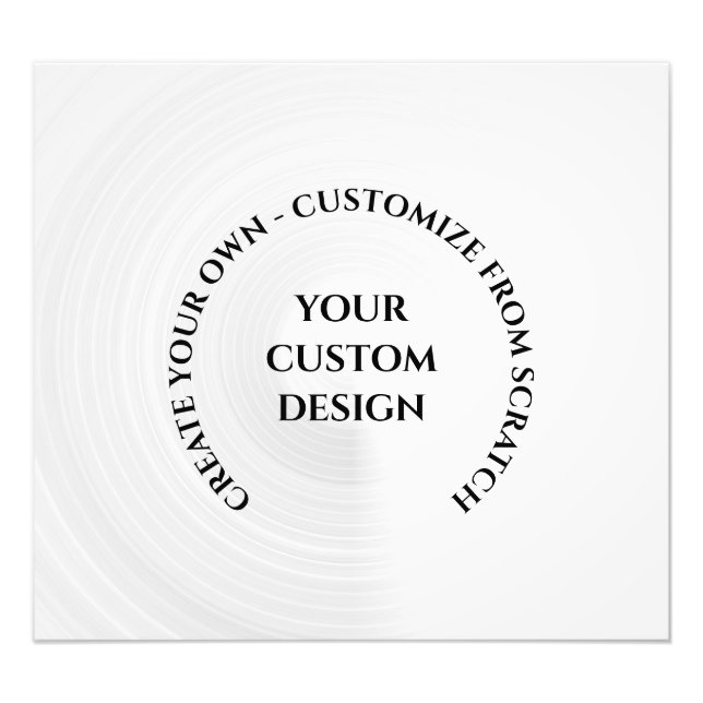 Create Your Own Custom Photo Print (Front)