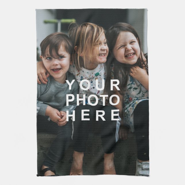 Create Your Own Custom Photo Tea Towel (Vertical)