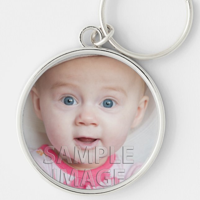 Create Your Own! Custom Photo Template Key Ring (Front)