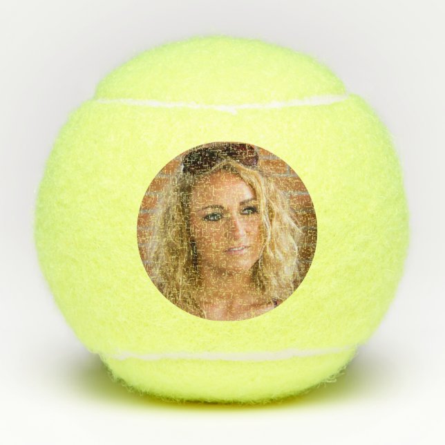 Create your Own Custom Photo tennis player Tennis Balls (Front)