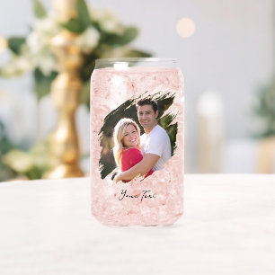 Create Your Own Custom Photo Text Beer Can Glass
