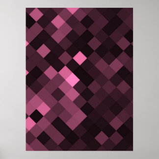 Create Your Own Custom Pixel Background - Pink Poster