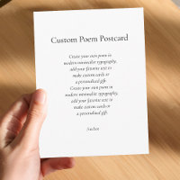 Create Your Own Custom Poem
