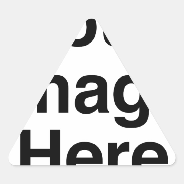 Create Your Own Custom Product Triangle Sticker (Front)