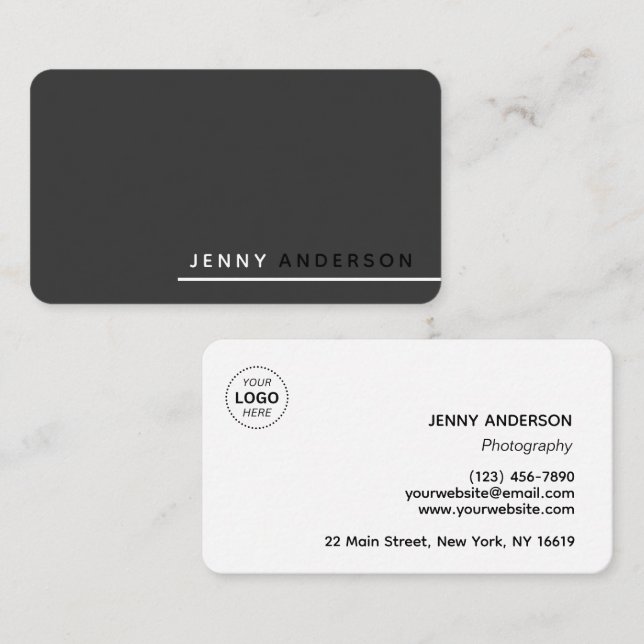 Create Your Own Custom Professional Modern Simple  Business Card (Front/Back)