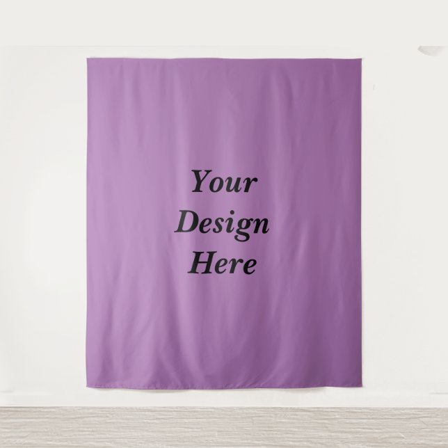 Create Your Own Custom Purple Personalised Tapestry (Front)