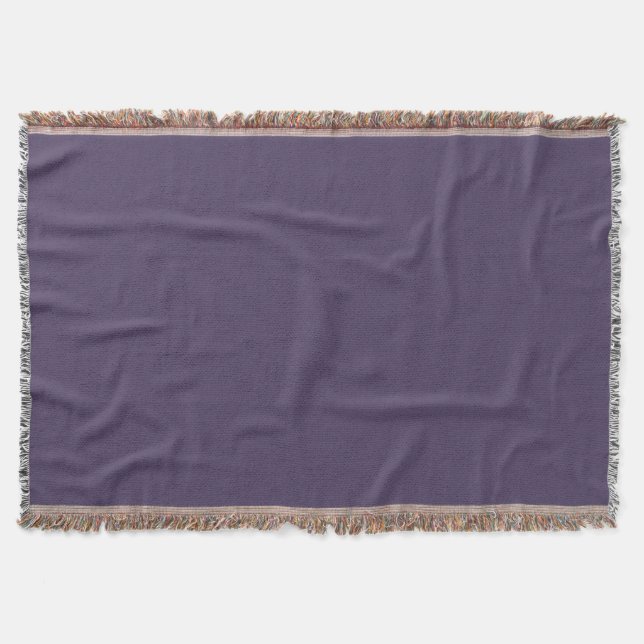 Create Your Own Custom Purple Throw Blanket (Front)