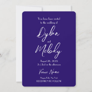 Create Your Own Custom Purple Wedding Invitation