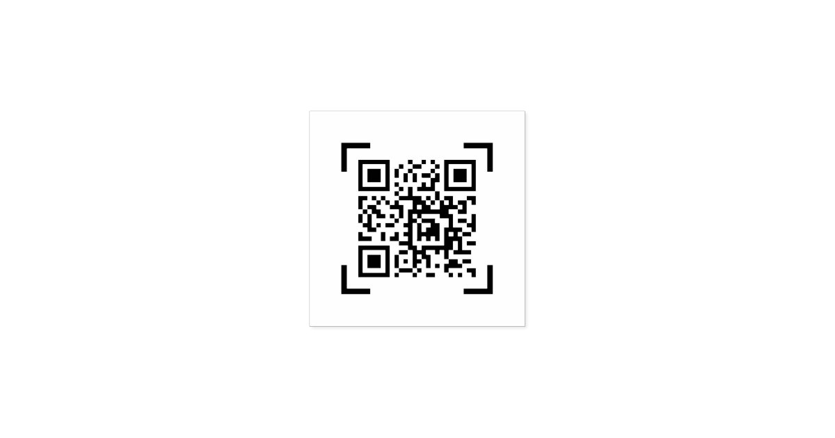 Rubber Qr Code Create Your Own Custom QR Code Rubber Stamp | Zazzle