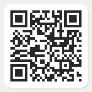 Create Your Own Custom QR Code Website Address URL Square Sticker