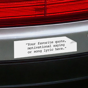 Create Your Own Custom Quote Bumper Sticker