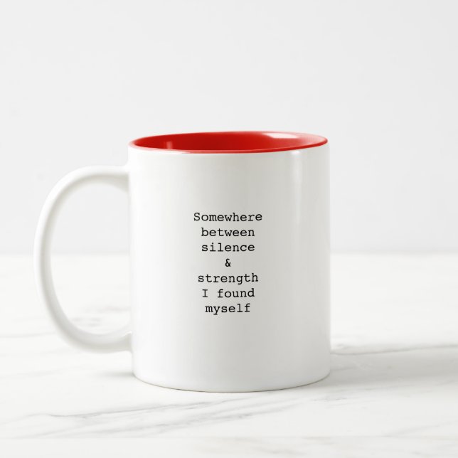 Create Your Own Custom Quote Coffee Mug (Left)