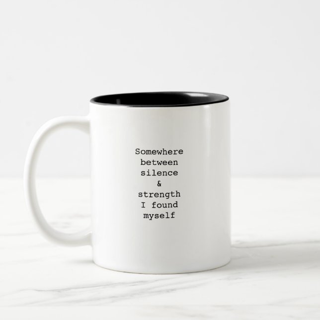 Create Your Own Custom Quote Coffee Mug (Left)
