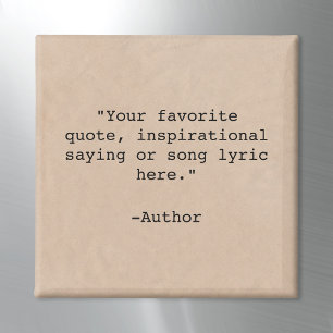 Create Your Own Custom Quote Magnet