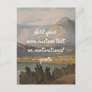 Create Your Own Custom Quote -  Mountains Postcard