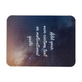 Create Your Own Custom Quote - Night Sky Magnet (Horizontal)